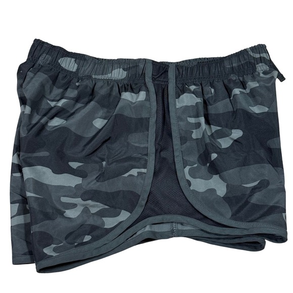 Nike Dri-FIT Tempo Running Shorts Women's Medium Camo Lined Athletic Black Gray - Picture 5 of 13